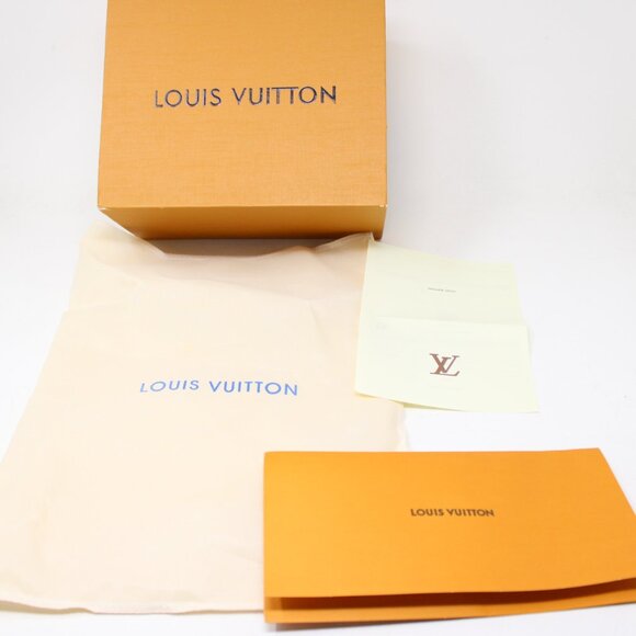 Empty Louis Vuitton Box, Dust Bag, Paperwork Orange 8x9x5 Giftbox Authentic - Picture 2 of 15